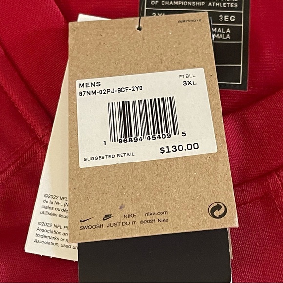 NWT! NFL Arizona Cardinals Marquise Brown #2 Official NFL Football Jersey-SZ 3XL - Picture 14 of 15